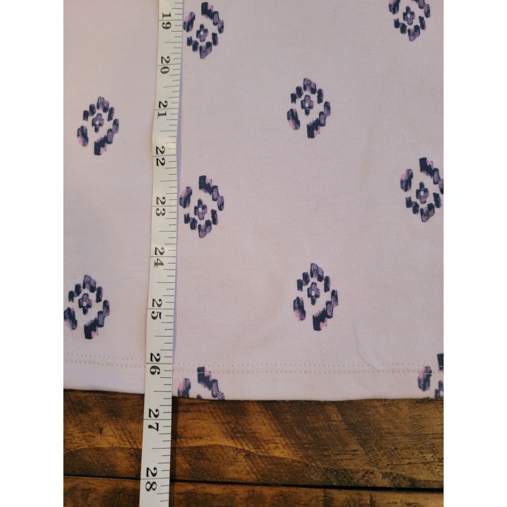 Style Co. Women's Pink Blue Ikat Print Elbow Sleeve Tee Shirt Top‎ XXL - Picture 5 of 8